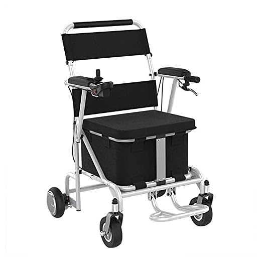 Lightweight Aluminum Folding Wheelchair for Elderly and Disabled Easy to Store Self Propelled Mobility Scooter with Wheels Foldable and Portable