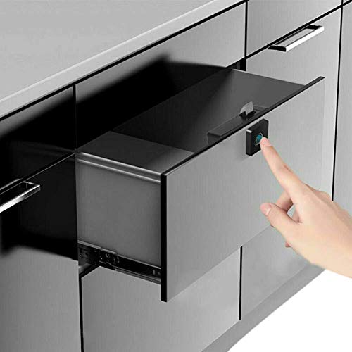 Preisvergleich Produktbild Juntful Fingerabdruck-Schloss, Smart Fingerabdruck-Schloss, Keyless Anti-Diebstahl Schrank Schließfach für Home Office Schublade Box