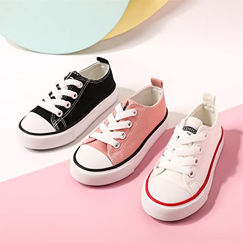 Patpat Toddler Kid Boys And Girls Slip On Sneakers, Toddler Sneakers Little Kid Big Kid Shoes Canvas Sneaker Toddler Shoes Black #TOP1