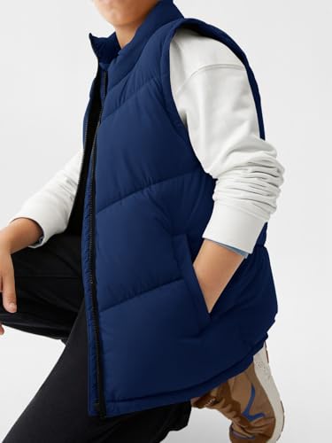 Image of Meikulo Boys Puffer Vest Zip Up Quilted Gilet Sleeveless Jackets