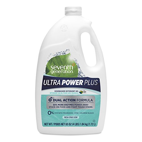 Seventh Generation Ultra Power Plus Auto Dish Gel, Fresh Citrus Scent, 65 Ounce