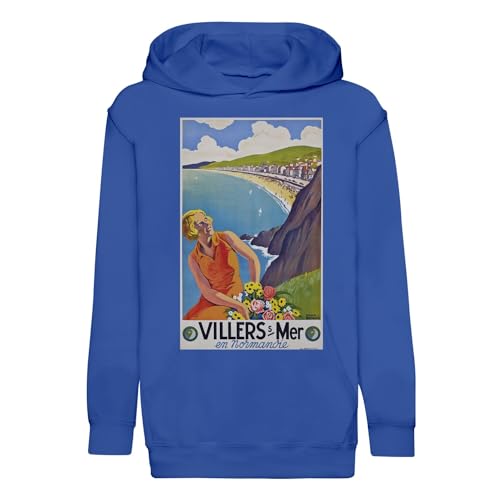 Sweat à capuche enfant pour les vacances de style rétro en Normandie