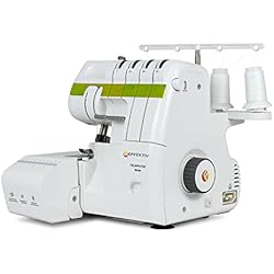 Comprar Remalladora Barata EFFEKTIV - Remalladora Overlock Triumphator 1800X | Máquina de Coser 2/3/4 Hilo | Marco de Metal Completo | 1350 Puntadas por Minuto | Enhebrado Automático | 120W de Potencia | Plataforma de Manga