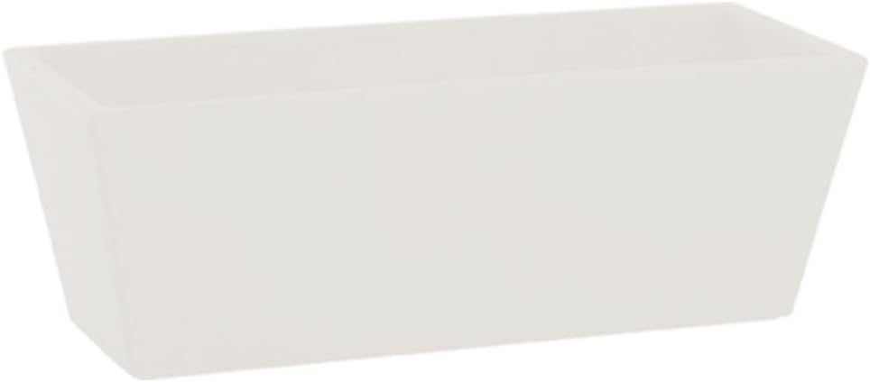 Nicoli R4550B Evolution Matt Rotational Moulding Mysia Balcony Vase, White, 50 cm