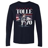 500 LEVEL Payton Tolle Boston Player Name Long Sleeve Shirt (Navy, Large)