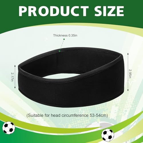 2 Pcs Protective Headband for Flag Football Soccer Headgear with Foam Padded Head Guards Accessories for Women Men Athletic Hockey Sport - Thumbnail 2