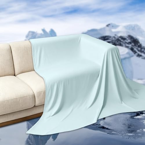 Cooling Blankets for Sleeping, 59*78 Inch Chilly Fiber Breathable Soft Skin-Friendly Machine Washable Summer Blankets,Lightweight Multi-Scenario Universal Colorfast Cooling Comforter for Nap Sleeping - image 5