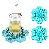 2 Pack Silicone Bee Watering Station for Garden,Bee Feeder...