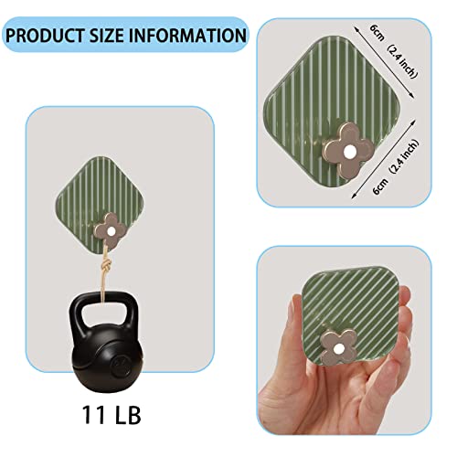 Fapugh Cute Flower Utility Hooks, 8-Pack Strong Self Adhesive Acrylic Towel Hooks, Without Nails Self Adhesive Key Holder Wall Hook, Modern Towel Hook For Towels, Umbrellas, Bags, Keys, Necklace #TOP1