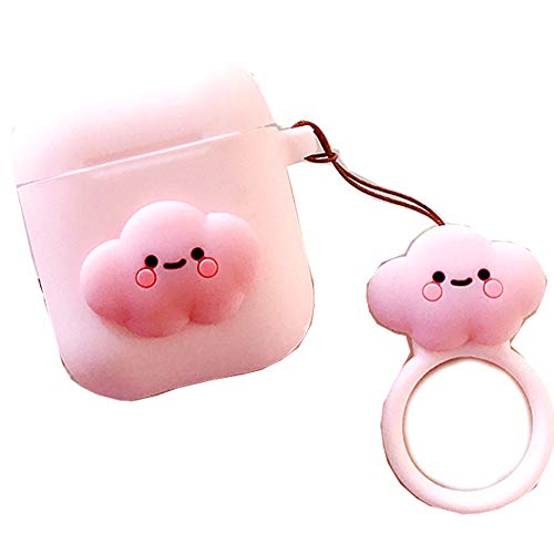 Parachoques de goma TPU con purpurina suave compatible con AirPods