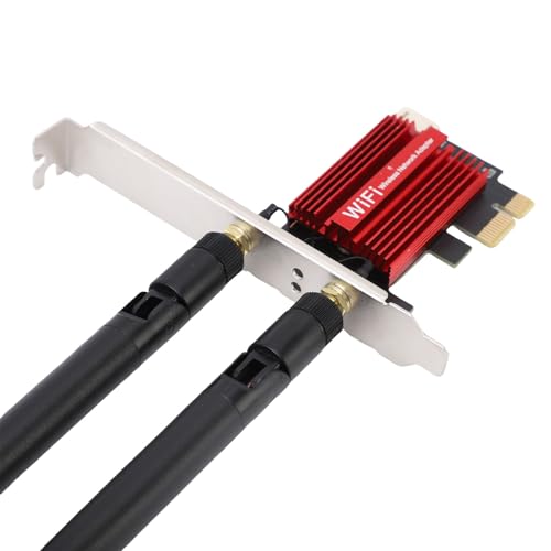 WiFi 6E Wireless 4200 MBPS BT5.2 Card para Computadora de Escritorio, Encriptación WPA3 para Seguridad de Red - Compatible con Windows 10 y 11 miniatura 6