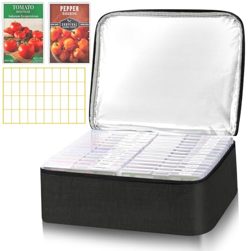 26 Slots Seed Storage Organizer Box with Insulated...