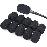 Amazon | 10個セットウィンドスクリーン マイクスポンジ ヘッドセット