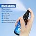 Magnesium Spray, Pure Magnesium Oil Spray for Feet, Natural Ingredient in Glass Bottle, Easy to Absorb and Use 1Pack