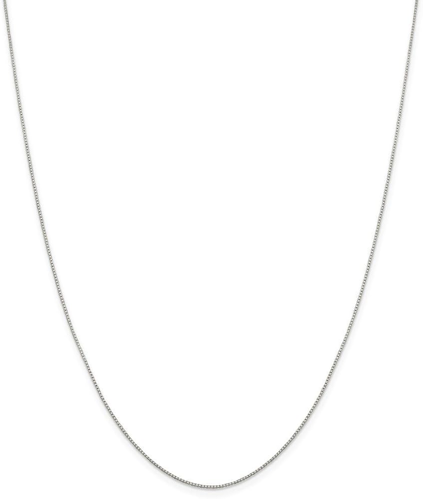 Solid 925 Sterling Silver 0.8mm 8 Side Diamond Cut Box