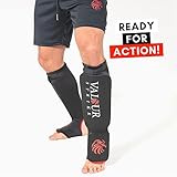 Valour Strike Shin Guards for Kickboxing Muay Thai MMA Karate Martial Arts Taekwondo or Kick Boxing | Sparring Sock Pads to Guard Leg Foot & Instep | Protective Equipment for MMA - Image 7