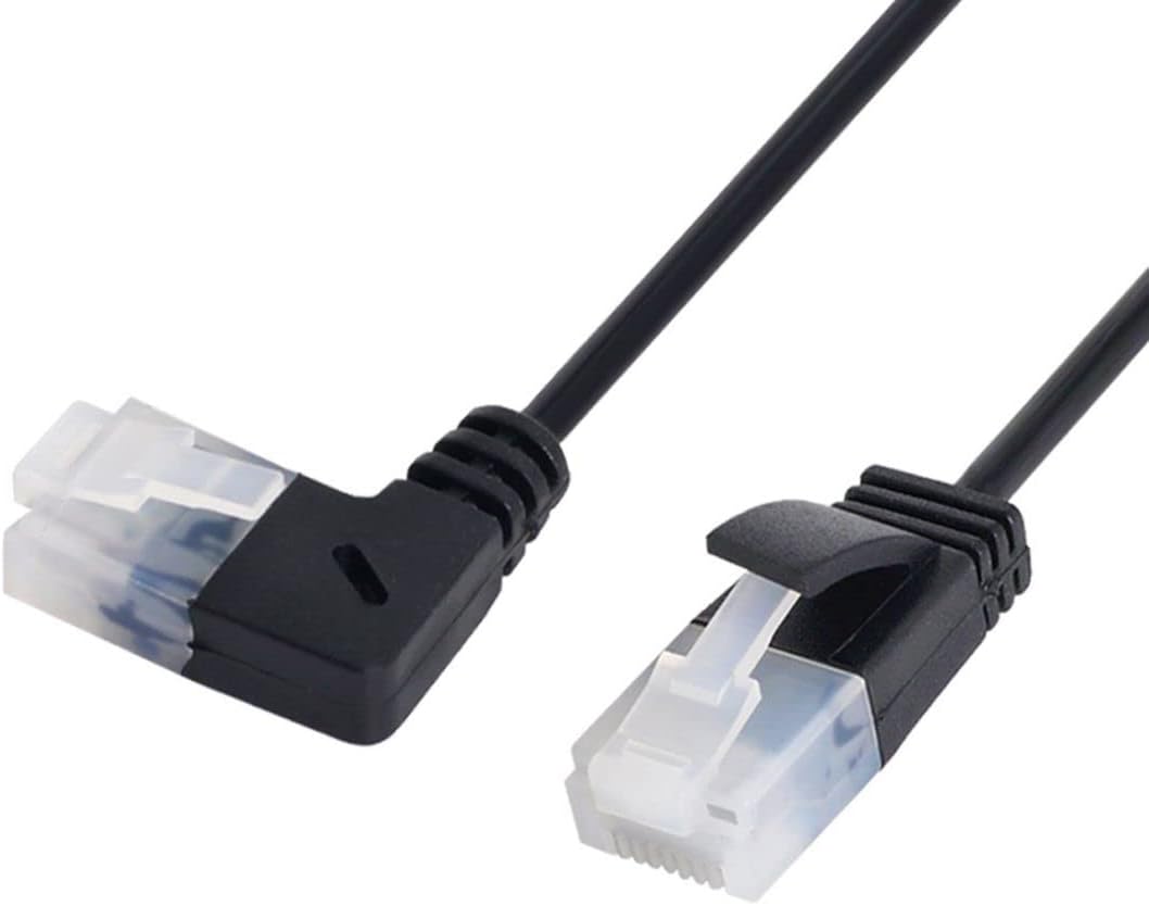 chenyang CY Left Angled 8P8C STP Cat6 Lan Ethernet Network Patch Cord 90 Degree Cable