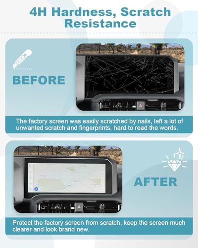 Image of CDEFG 2PCS for 2024 2025 Land Cruiser Screen Protector Compatible with 2024 2025 Toyota Land Cruiser (Land Cruiser /First Edition) Accessories 12.3-Inch Multimedia Display Screen Guard HD Clear