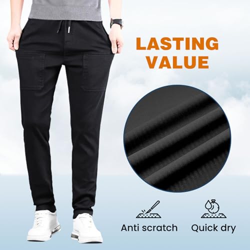 Manzera Stretch Cargo Pants, Sirmale Mencomfy MultiPants - High Stretch Multi-Pocket Durable Cargo Pants for Men4