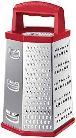 Euro Home - Ralador inox com 6 Faces de 9'' Vermelho - PRP5357-VM