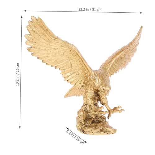 Statue d'aigle dorée idée cadeau prestigieuse pour ouverture de bureau