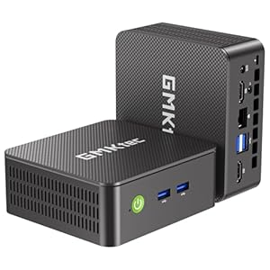 GMKtec Mini PC, G3 PRO Intel Core i3-10110U (Beats 4300U/N150), 8GB DDR4 RAM (Dual Channel) 256GB PCIe M.2 SSD, Desktop Computer 4K Dual HDMI/USB3.2/WiFi 6/BT5.2/2.5GbE for Office, Business