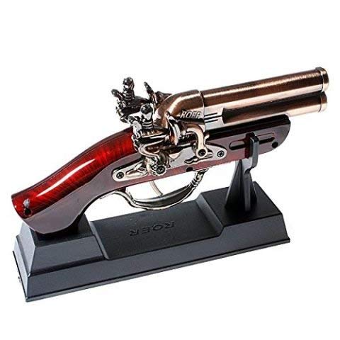 A.K.TRADERS Jet Flame Windproof Gun Cigarette Vintage Pistol Style Lighters (Multicolour)