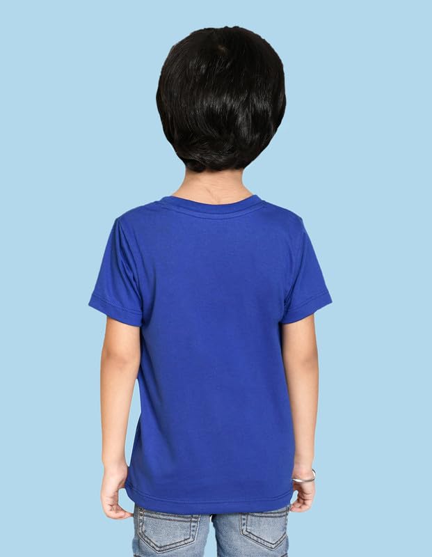 Image of Nusyl Boys Half Sleeves Solid T-Shirt for Kids | Soft Cotton Blend | Comfortable Regular Fit | Casual 2-16 Years | Multiple Colors & Pack Options