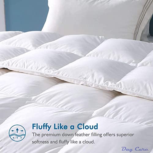 Image of Day Care - 500 GSM Hotel Quality-Down Alternative Microfiber Comforter for Heavy Winter Double Bed Comforter /Blanket /Rajai (90 inch x 100 inch Inches /228cm x 228cm) - Comforter Double Bed|Sky Blue