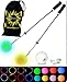 Produktbild Flames N Games Pro Glow Poi - Multi-Funktions LED Poi Set + Stoff Reisetasche! Nachtleuchtender Poi inkl. Batterien. Langsam Leuchtpoi Luminous Pois Led.