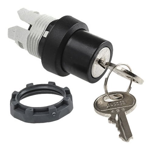 Sélecteur clé M3SSK3-101 ABB Entrelec à 3 positions pour commande industrielle