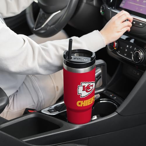 Image of FOCO NFL unisex-adult NFL Team Logo Insulated Travel Mug 40oz XL Tumbler