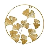 Decorazione in ferro a forma di ginkgo: dettagli eccellenti, aspetto splendido, molto vivace e per dare un tocco diverso al tuo , decorazione murale a forma di ginkgo