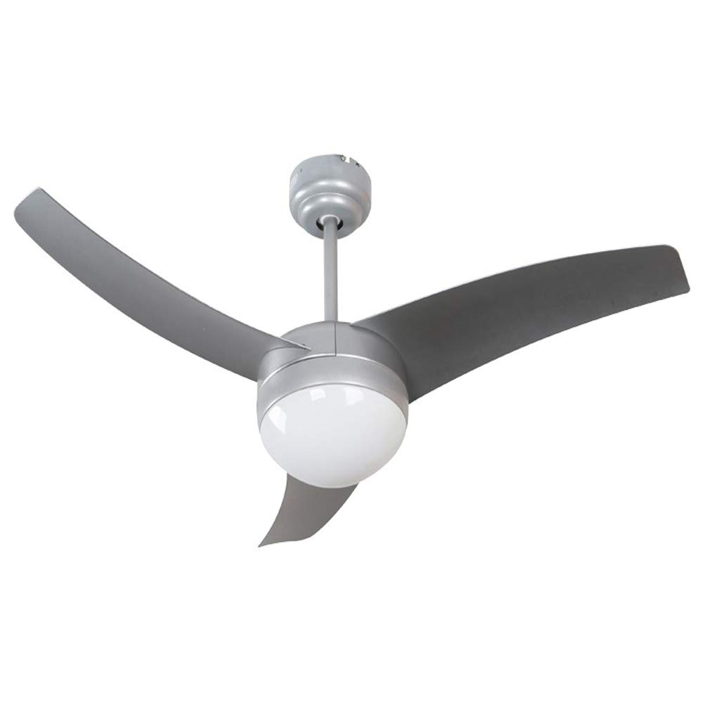 wonderlamp Ventilador de techo LED Mod. SIMPLY color plata. Rosca E27. Incluye mando a distancia.