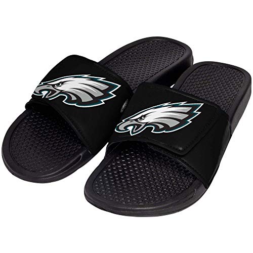 Image of FOCO mens NFL Team Cropped Big Logo Shower Sport Slide Flip Flop Sandals