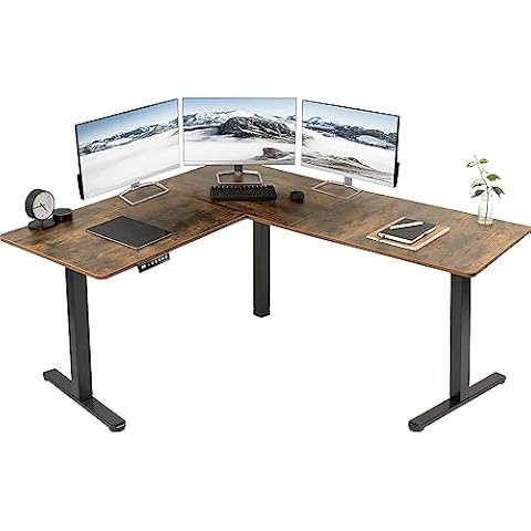 VIVO Electric Adjustable L-Shaped Desk Cover