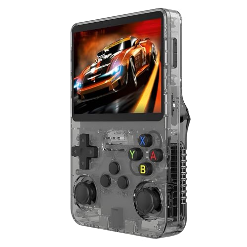 Sistema de Entretenimento Portátil Estação de Jogos Console Retro Design Ergonômico 640x480 Quad-Core 64GB (Preto)