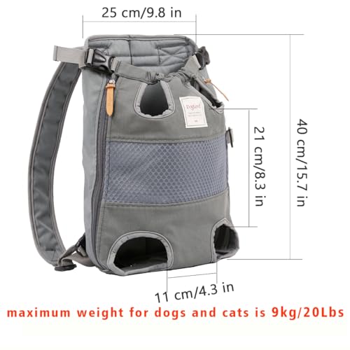 Lifeunion-Legs-Out-Dog-Carrier-Backpack-Hands-Free-Adjustable-Pet-Travel-Carrier-for-Small-Medium-Dogs-Cats-Motorcycle-Hiking-Walking-Grey