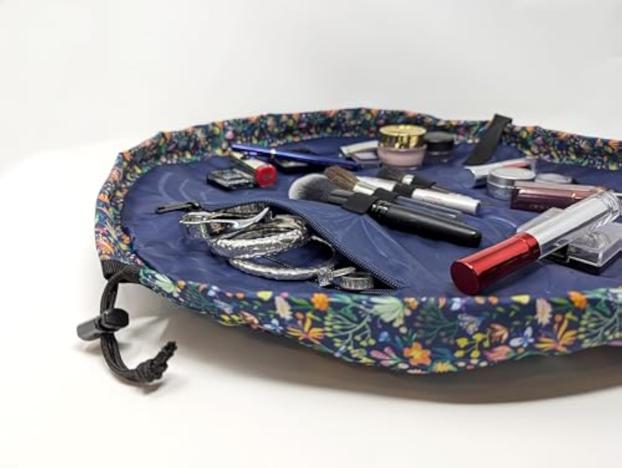 Butterfly Drawstring Cosmetic Pouch & Makeup Bag Organizer