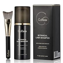 Lash Shampoo -100 ML Eyelash Shampoo Eyelash Extension Cleanser for Lash Extensions with Brush Eyelash Wash for Extensions & Natural Lashes/Paraben & Sulfate Free Safe Makeup Remover
