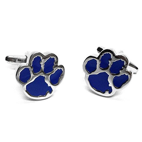 Mancuernillas Blue Dog con huella miniatura 1