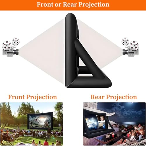 Écran de projection gonflable double face avant arrière 20 pieds extérieur - 3