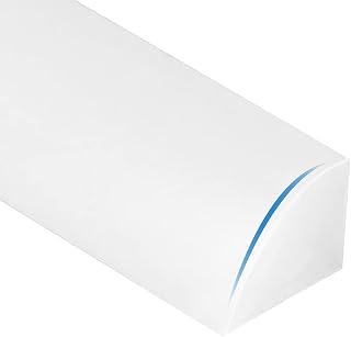 Shower water guard, Self adhesive shower water dam right angle water stopper shower Collapsible, Corner Water Strip Dam for Countertop to keep water Inside 0.71''Hx 0.86''W (39inch, White)