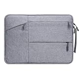 FonHNDG Bolso para ordenador portátil Bolsa for ordenador portátil, funda for PC 13, 14, 15, for 12,3,1,6 pulgadas(Light gray,For 12 Inch)