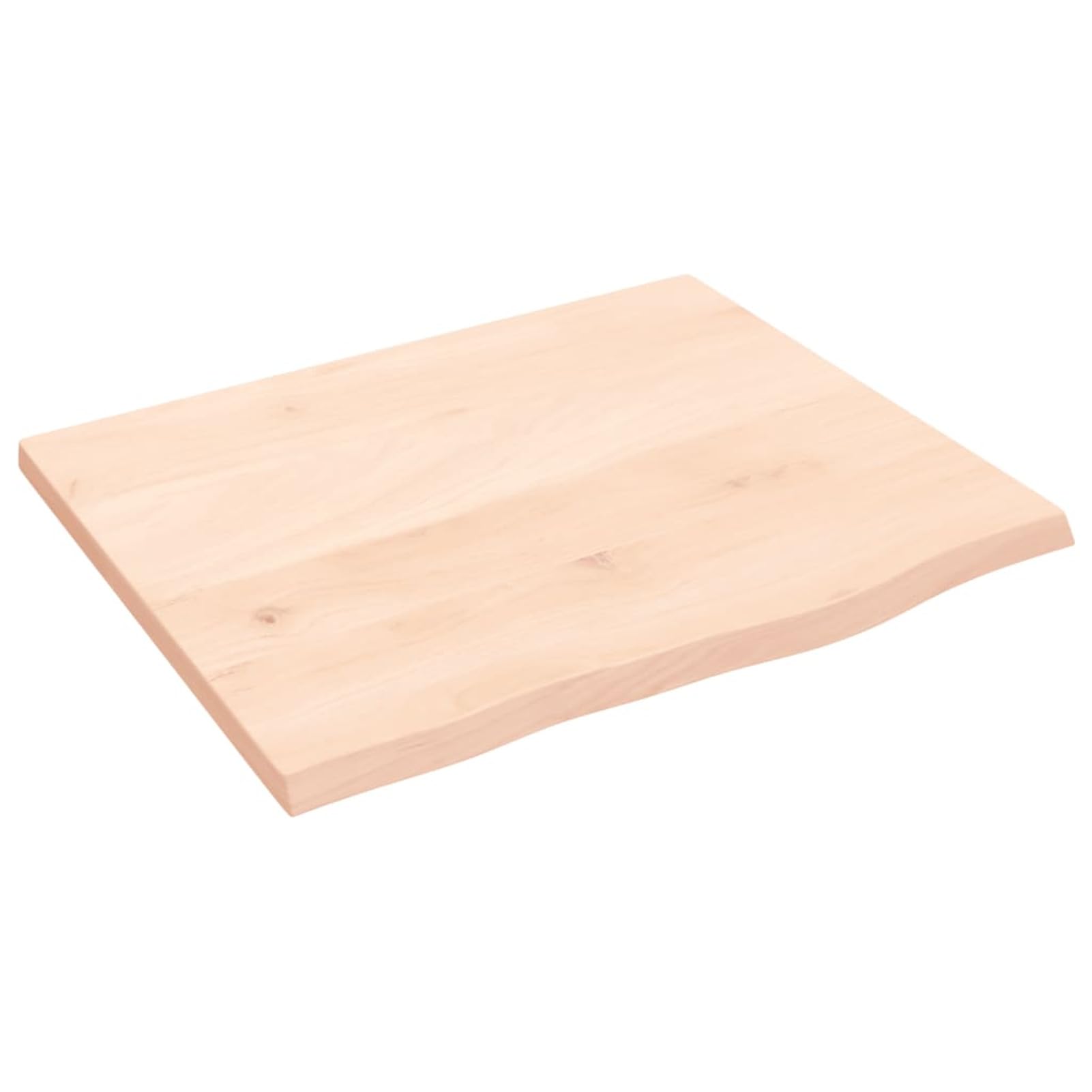 BaraSh Encimera de baño Mueble baño Madera Maciza Tablero para Mesa encimera Madera Maciza Madera Maciza sin Tratar 60x40x6 cm