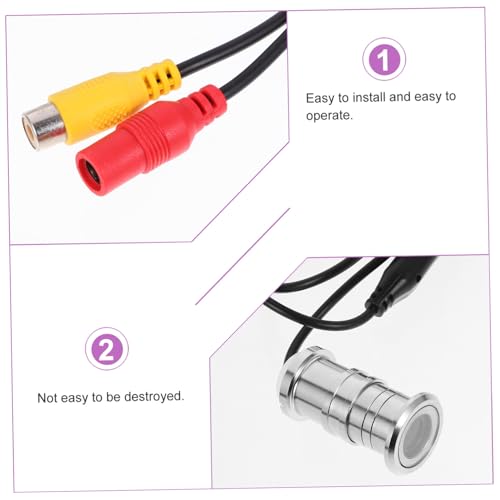 Cámara de mirilla de seguridad para vigilar el interior de tu hogar con lente de 3,6mm 7