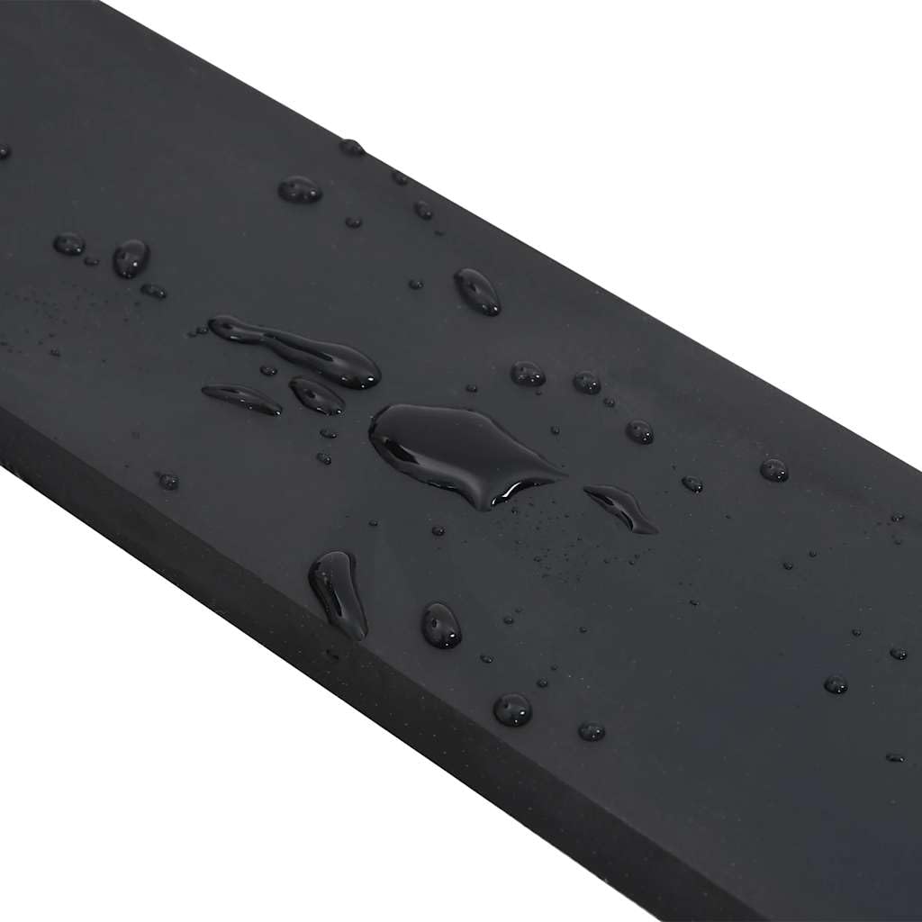 vidaXL Bordure en Caoutchouc de Chasse-Neige Noir 180x8x1 cm, Bord de Coupe en Caoutchouc de Chasse-Neige, Bord en Caoutchouc de Poussoir à Neige, Lames de Chasse-Neige en Caoutchouc