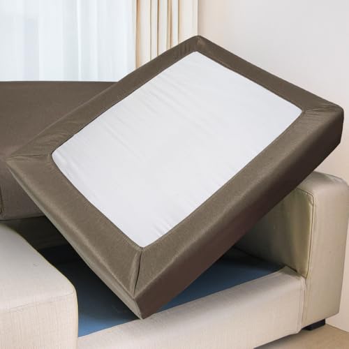 ラック 犬猫 座面カバー L 75X55X15cm ブラウン 分割 ペット 撥水 防汚 ソファーカバー ストレッチ素材 凹凸少ない 爪 大きめ 掃除らくらく