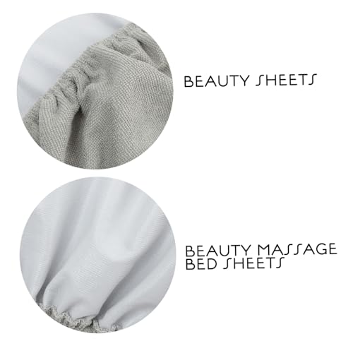 Table de massage drap gris de qualité supérieure avec trou visage - 6