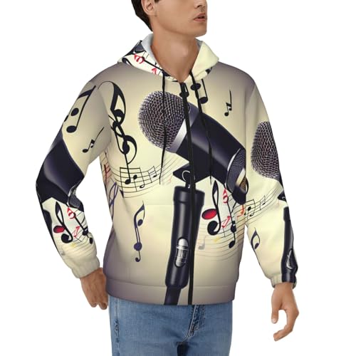 Sweat microphone zippé homme pour les soirées concert et le studio